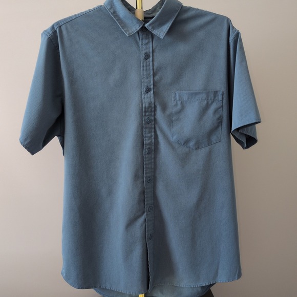 Apt. 9 Other - Apt 9 Performance Button Down Men XLT Blue Premier Flex Tech Mesh Short Sleeve